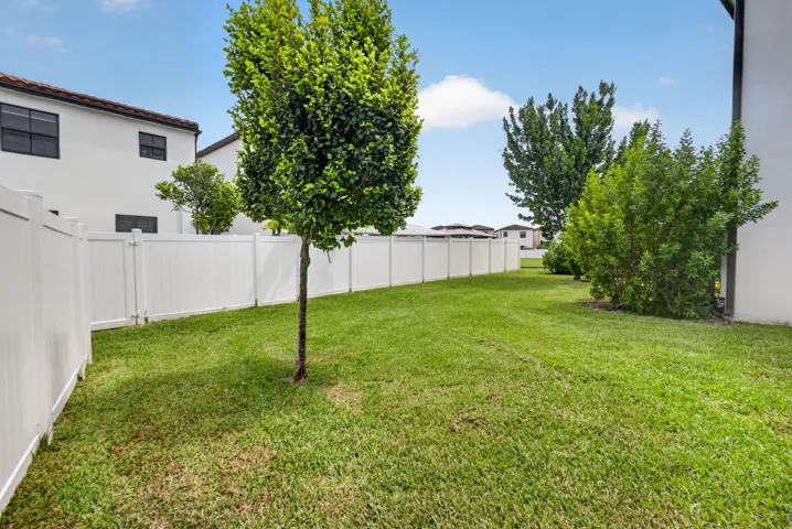 Lush yard.
