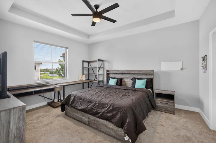 Primary bedroom has a great walk in closet -perfect for fashion fans.