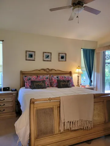 Large, spacious and serene are the first words that come to mind as you stroll through the master bedroom.