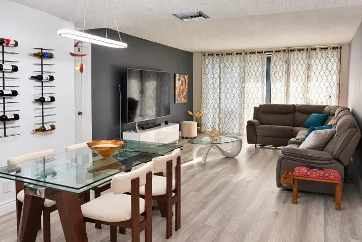 dining and living room