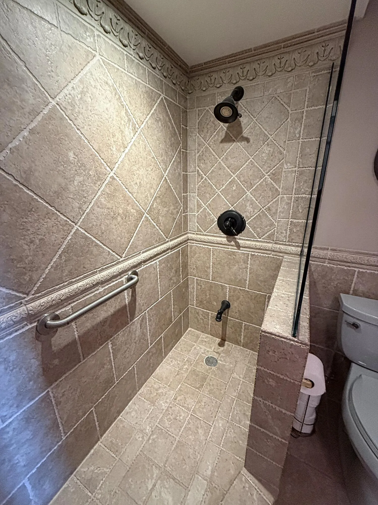 Master shower
