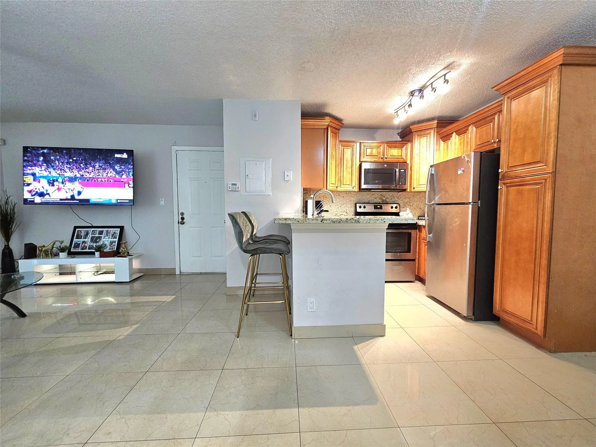 VIEW FROM DINING AREA OF THE KITCHEN