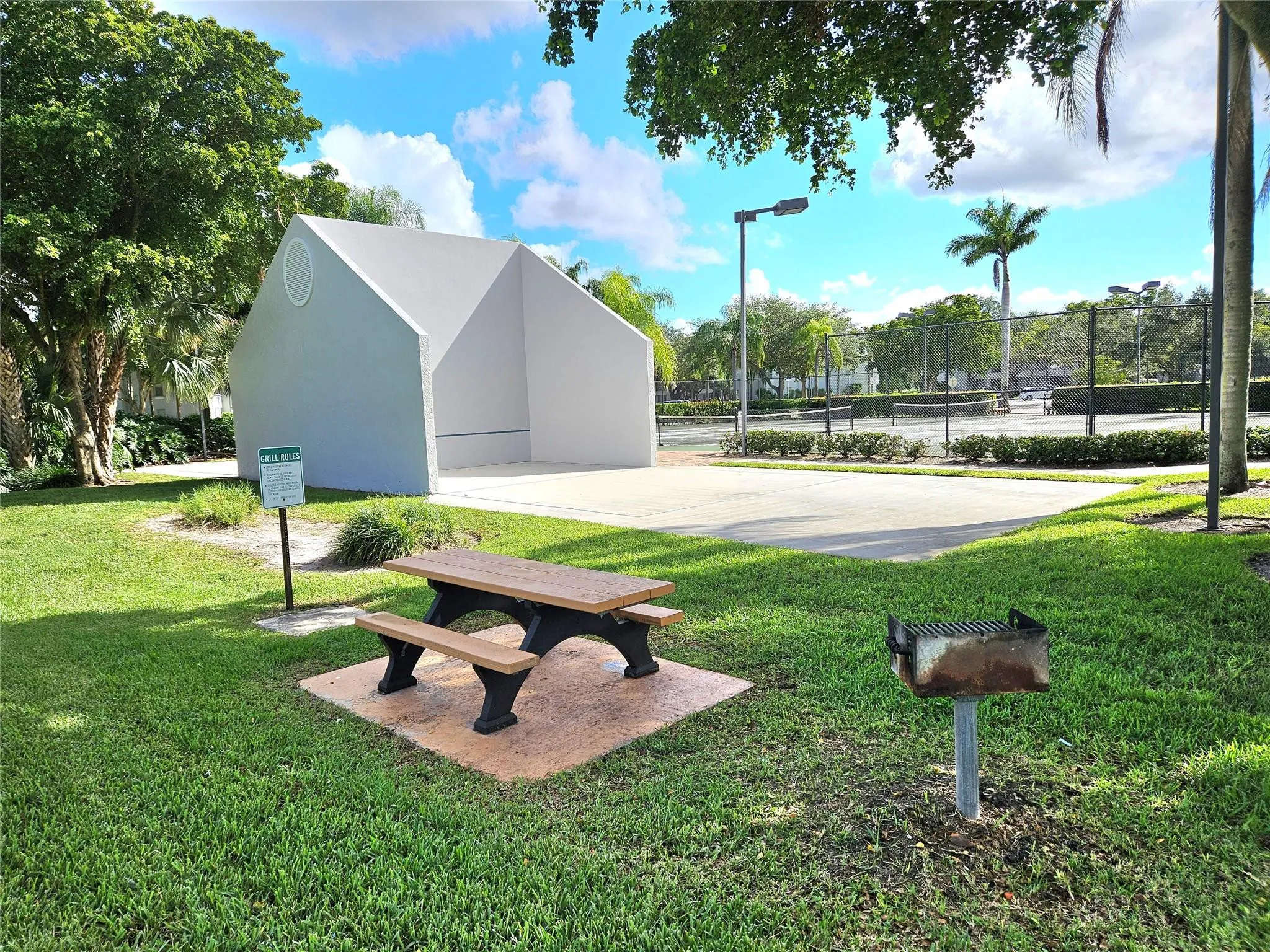 PICNIC AREAS WITH GRILLS THROUGHOUT THE GROUNDS