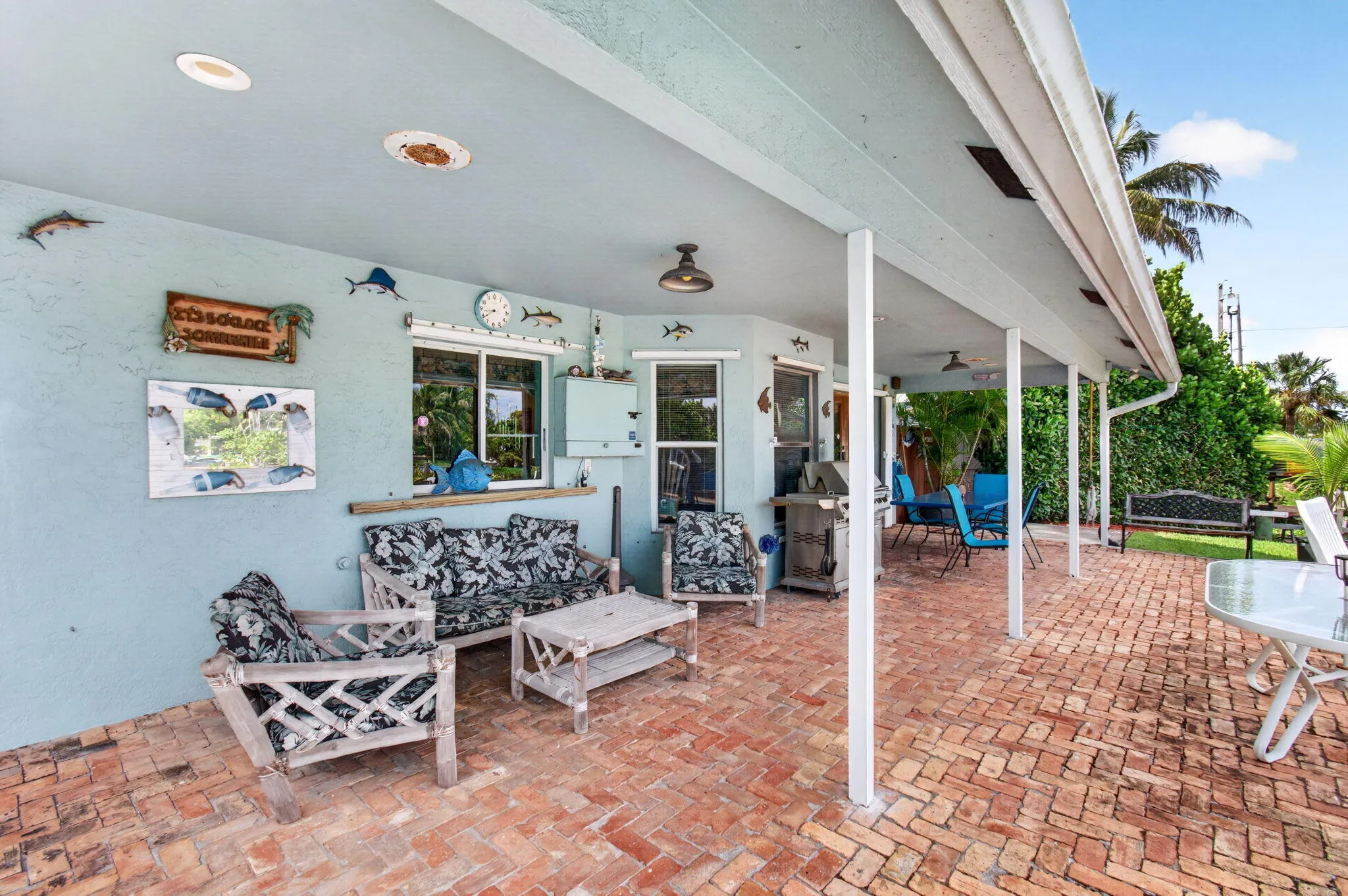 large outdoor patio