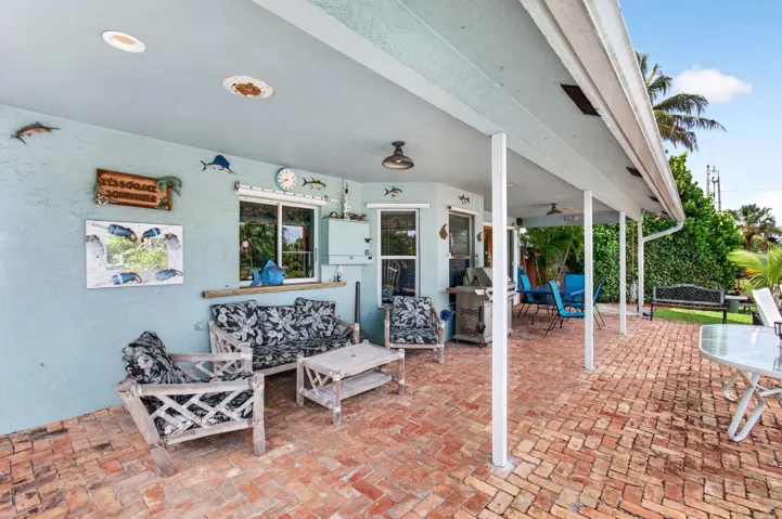 large outdoor patio
