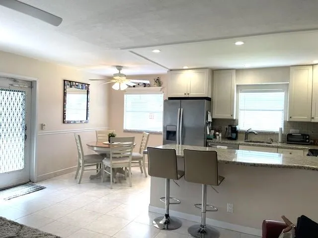 Dining and open concept kitchen