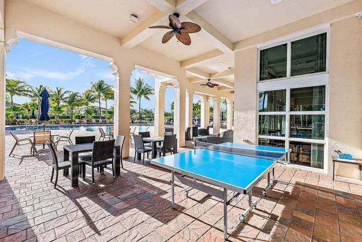 pool/entertainment area