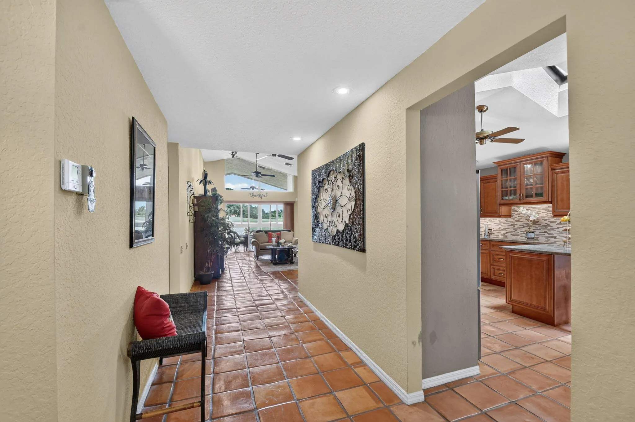 Knock down texture ceilings throughout the home! NO POPCORN!