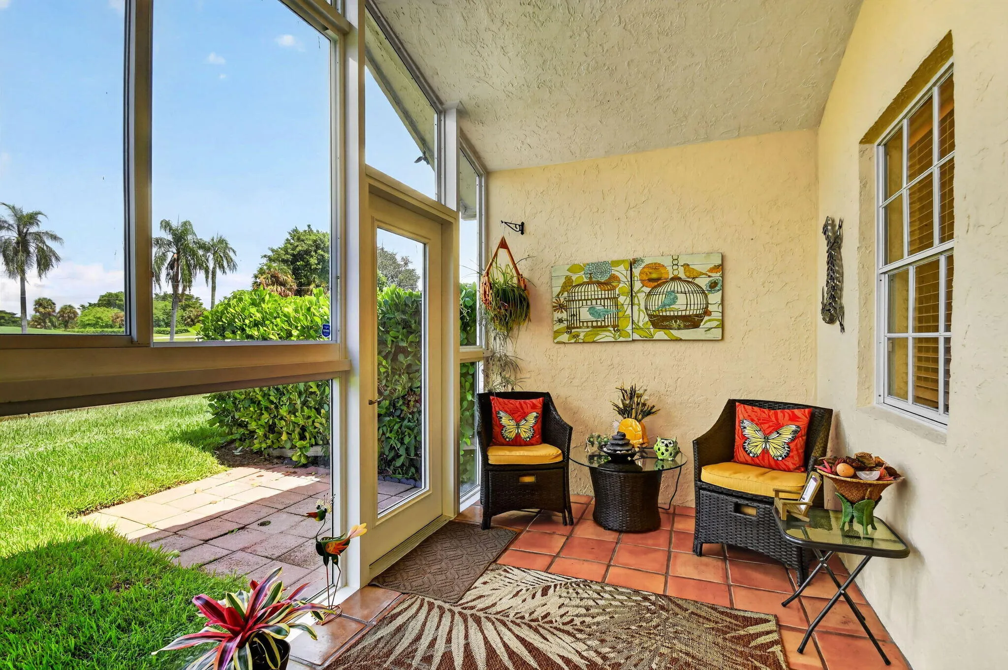 Beautiful glass enclosed sunroom