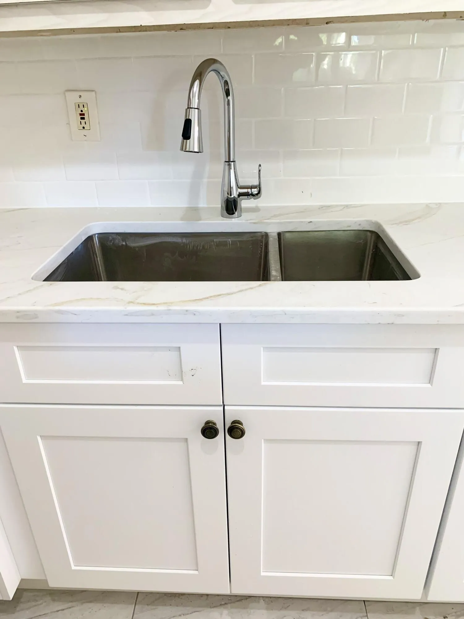 New granite top with sink