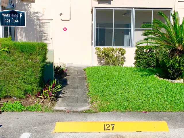 Parking at back door