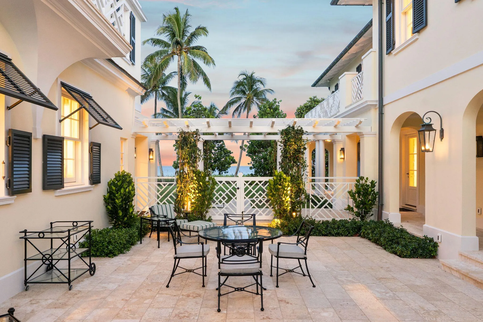Pergola/Terrace connecting Main and Guest houses
