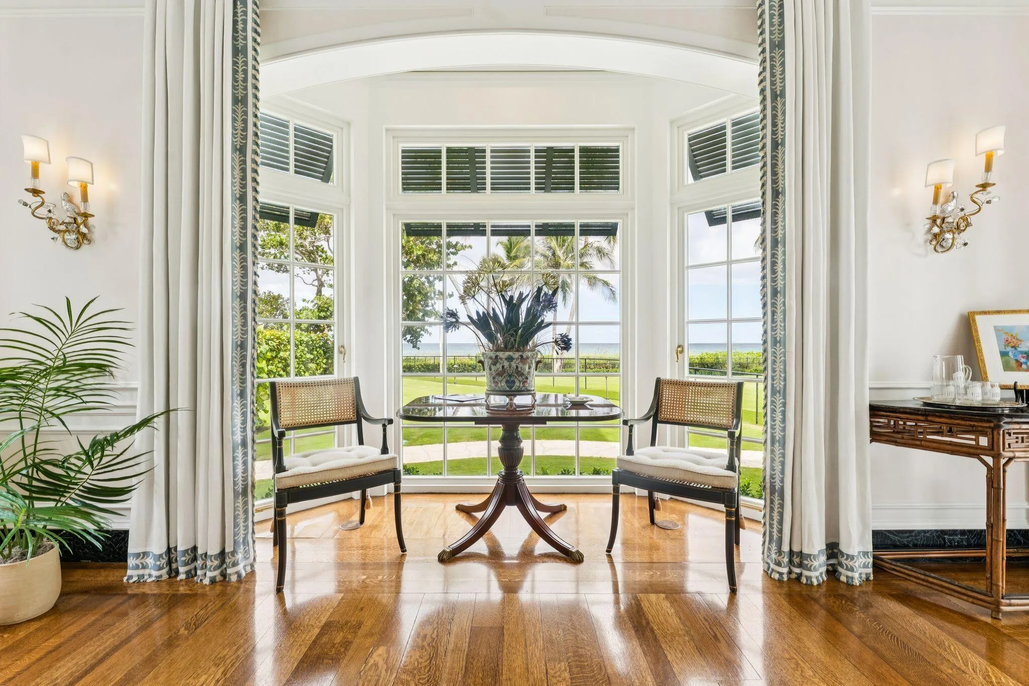 Living room bay window