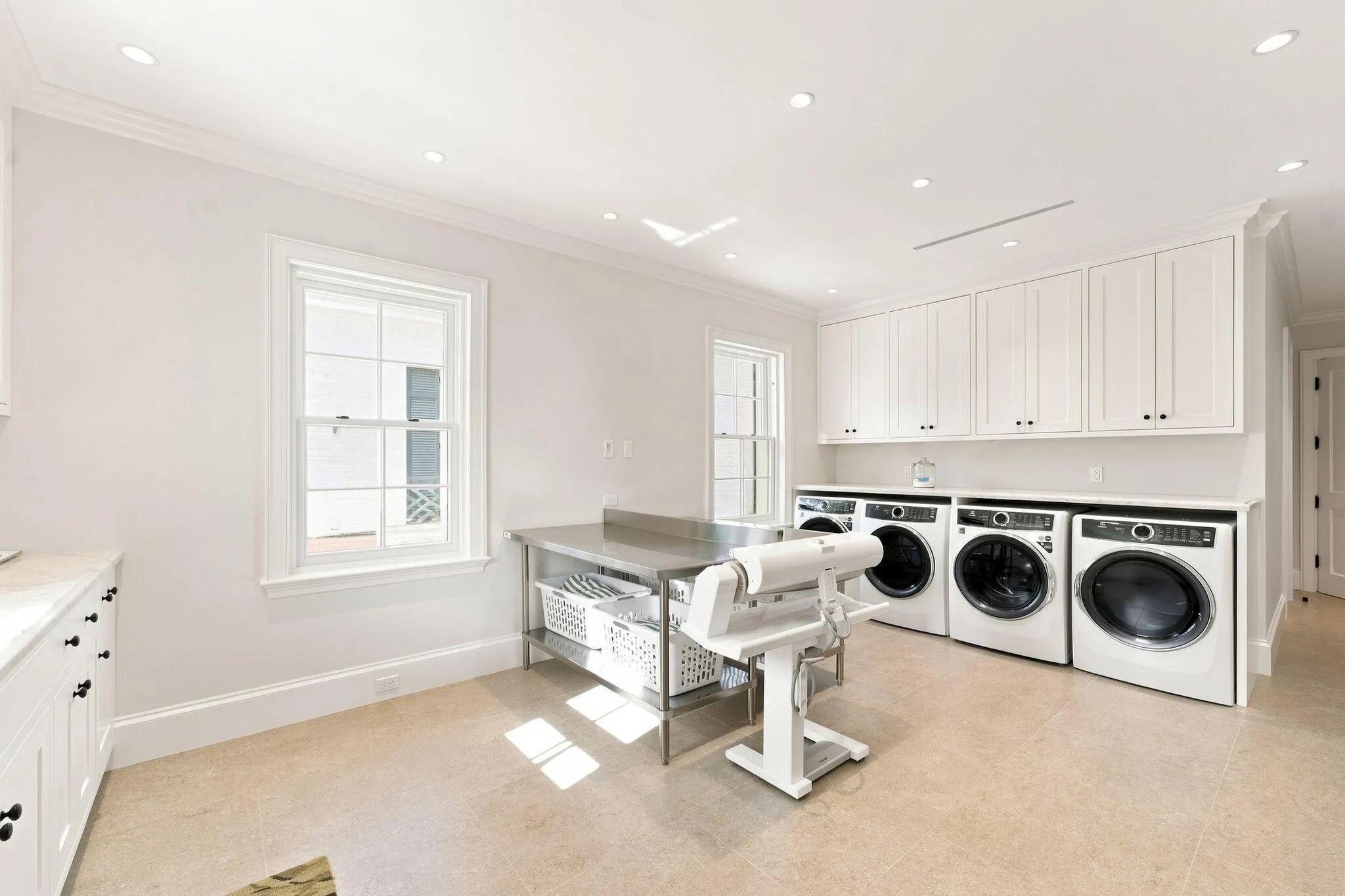 Laundry above garage