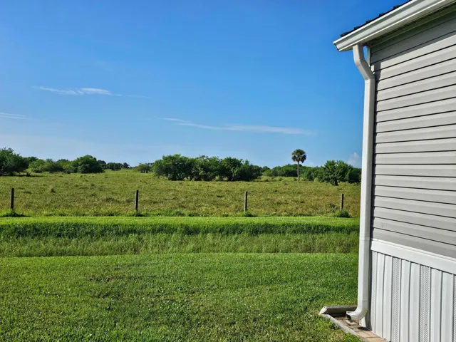 Looking south at the neighbor's ranch.