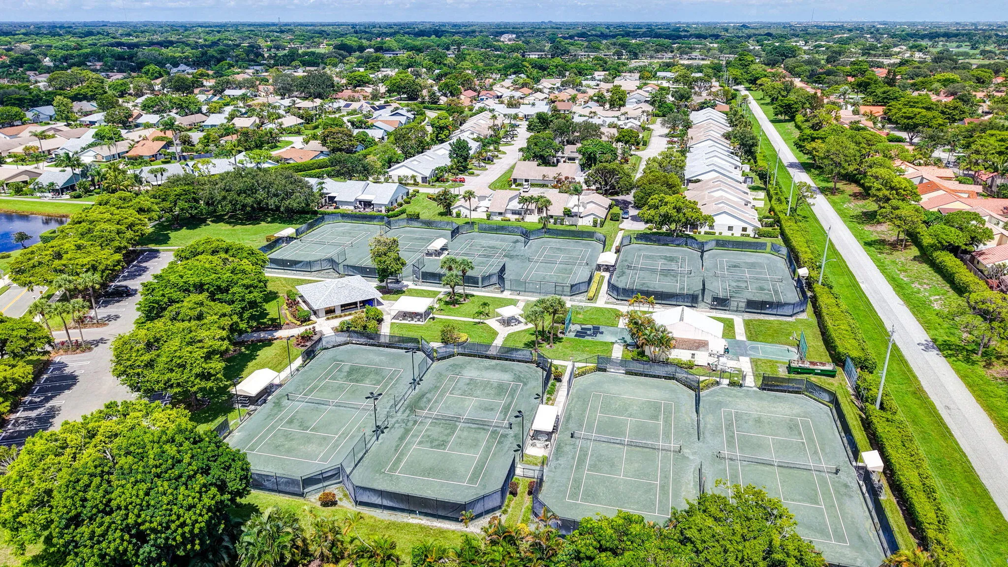 Aerial View - Tennis Courts