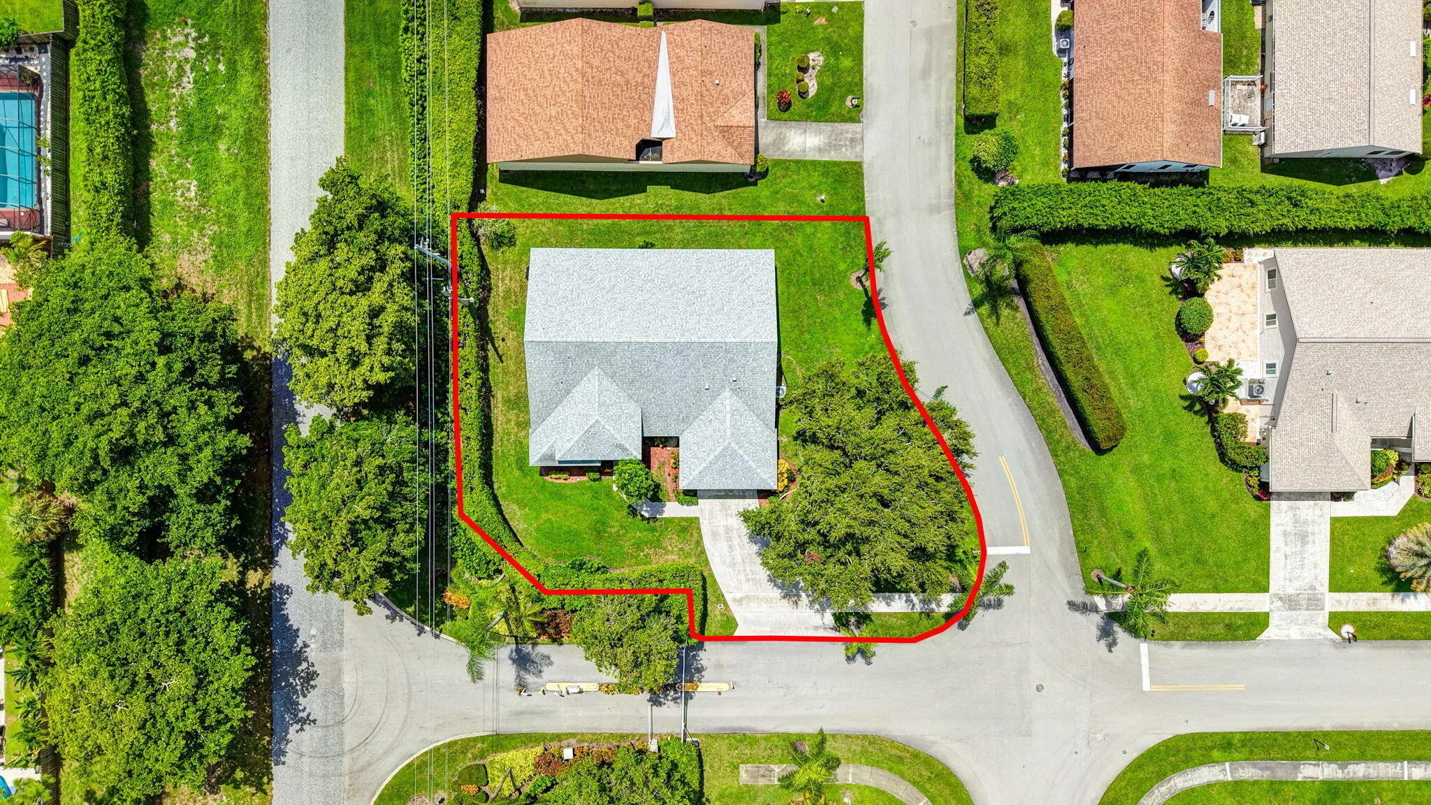 Aerial View - Home & Property