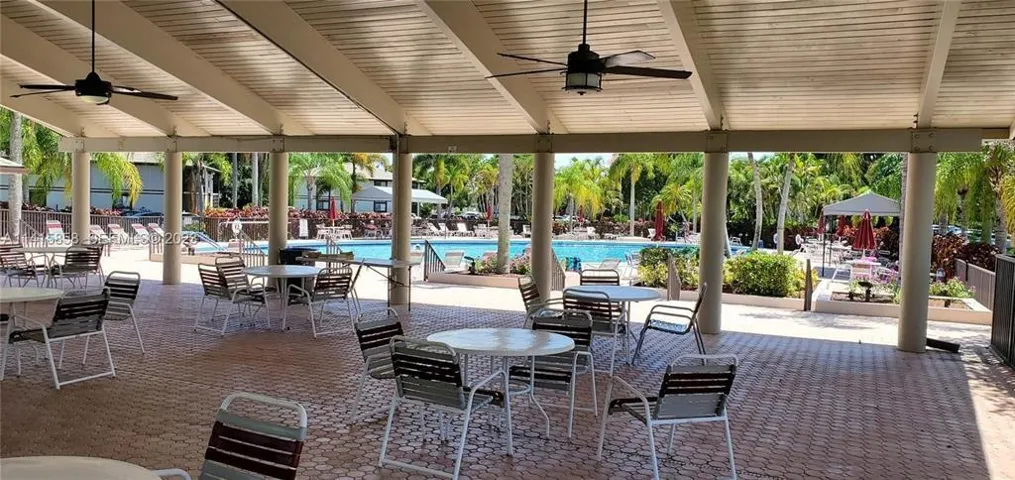 View of Pool Area from Large Covered Pool Area Pavillion
