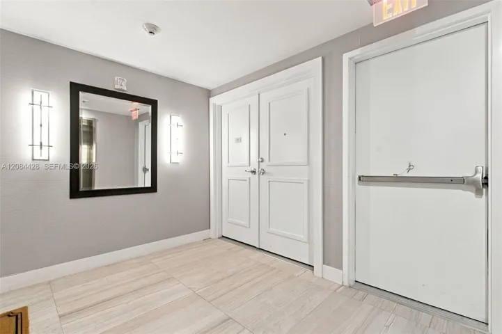 Elegant private residence entry.