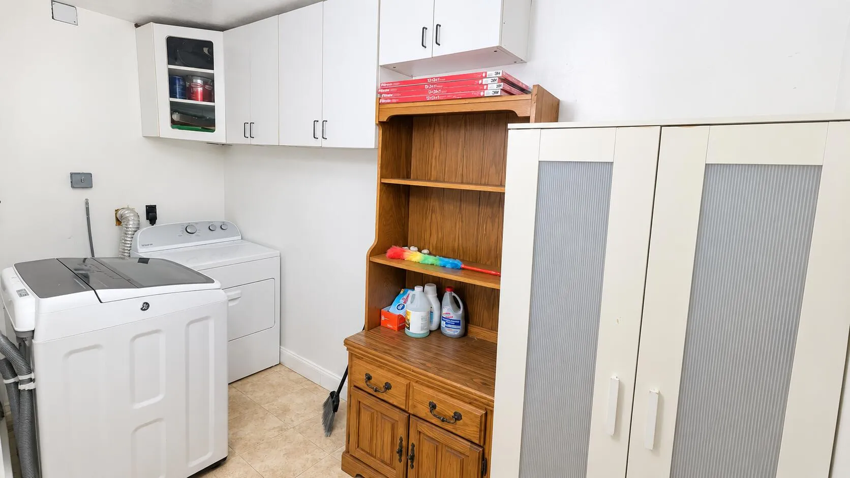 Washer & Dryer & Extra Storage