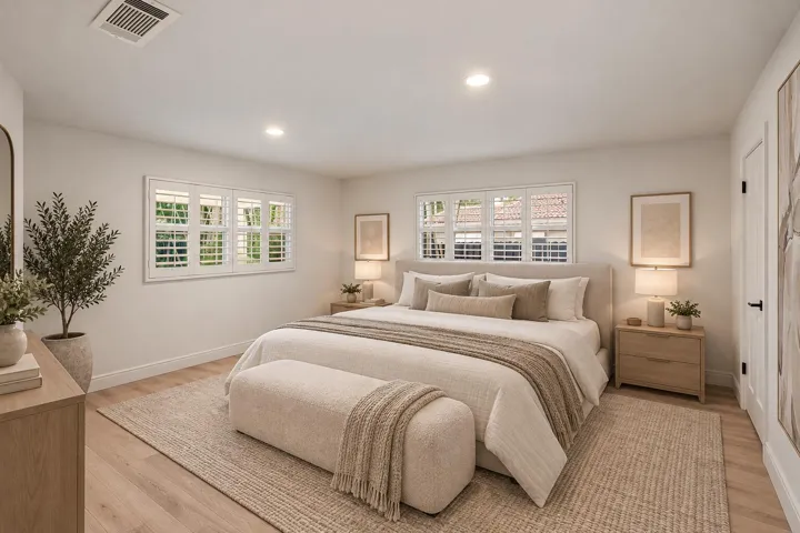 Primary bedroom - Staged