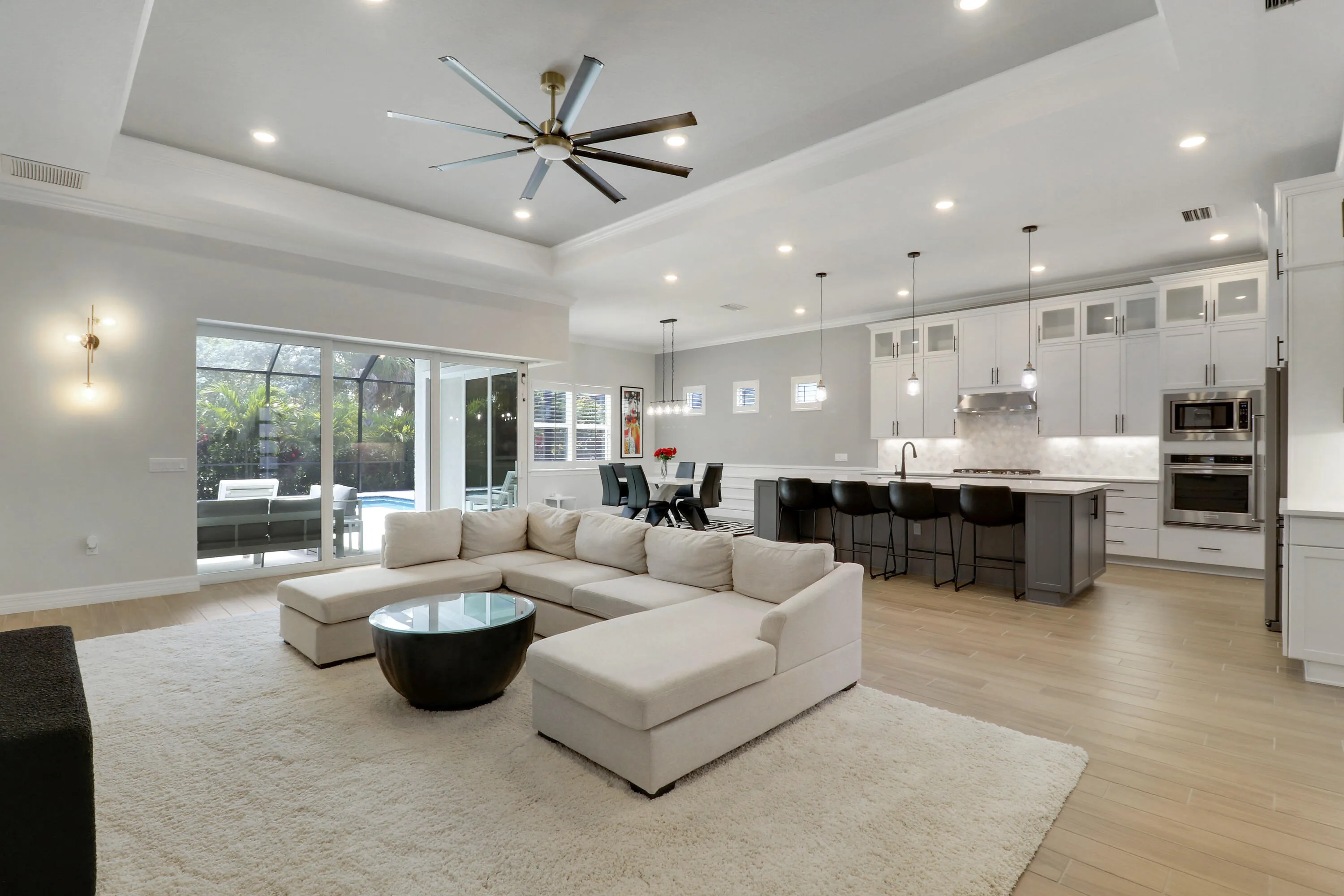 Great Room and Dining Room Area