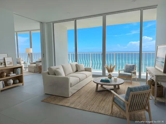 Direct ocean exposure from every major room *virtually staged