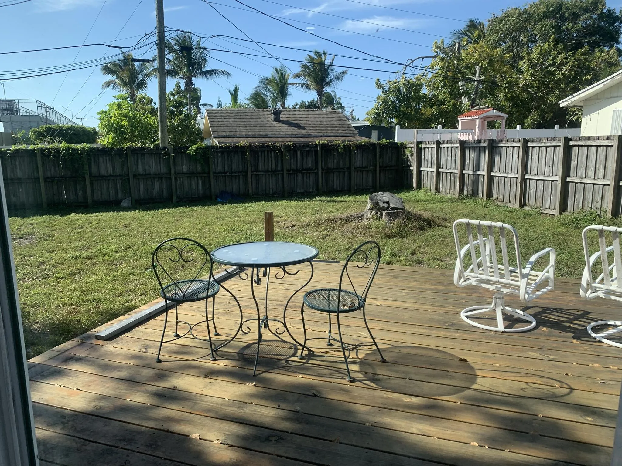 open side patio