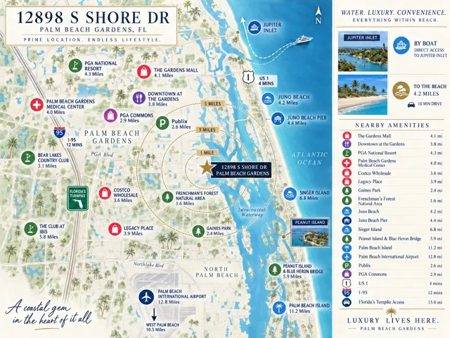 Palm Beach Gardens Coastal Lifestyle Map