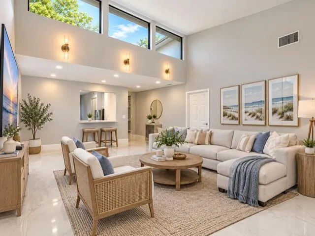 Virtual Staged Living Staged