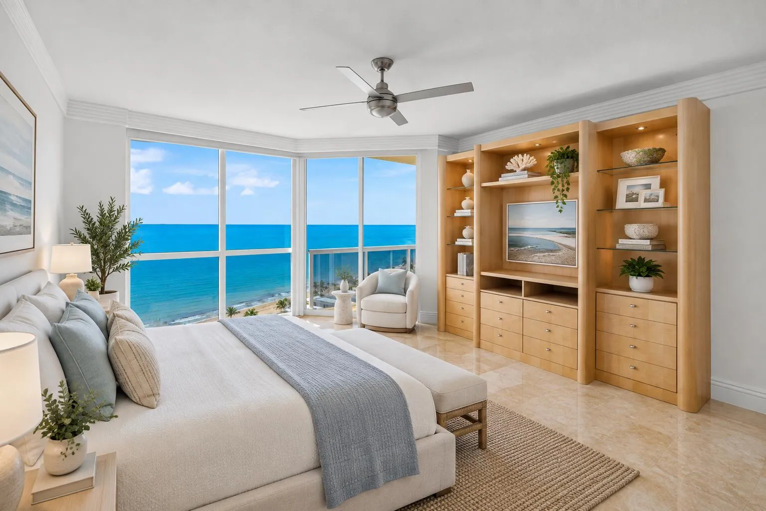 Primary Bedroom Virtually staged
