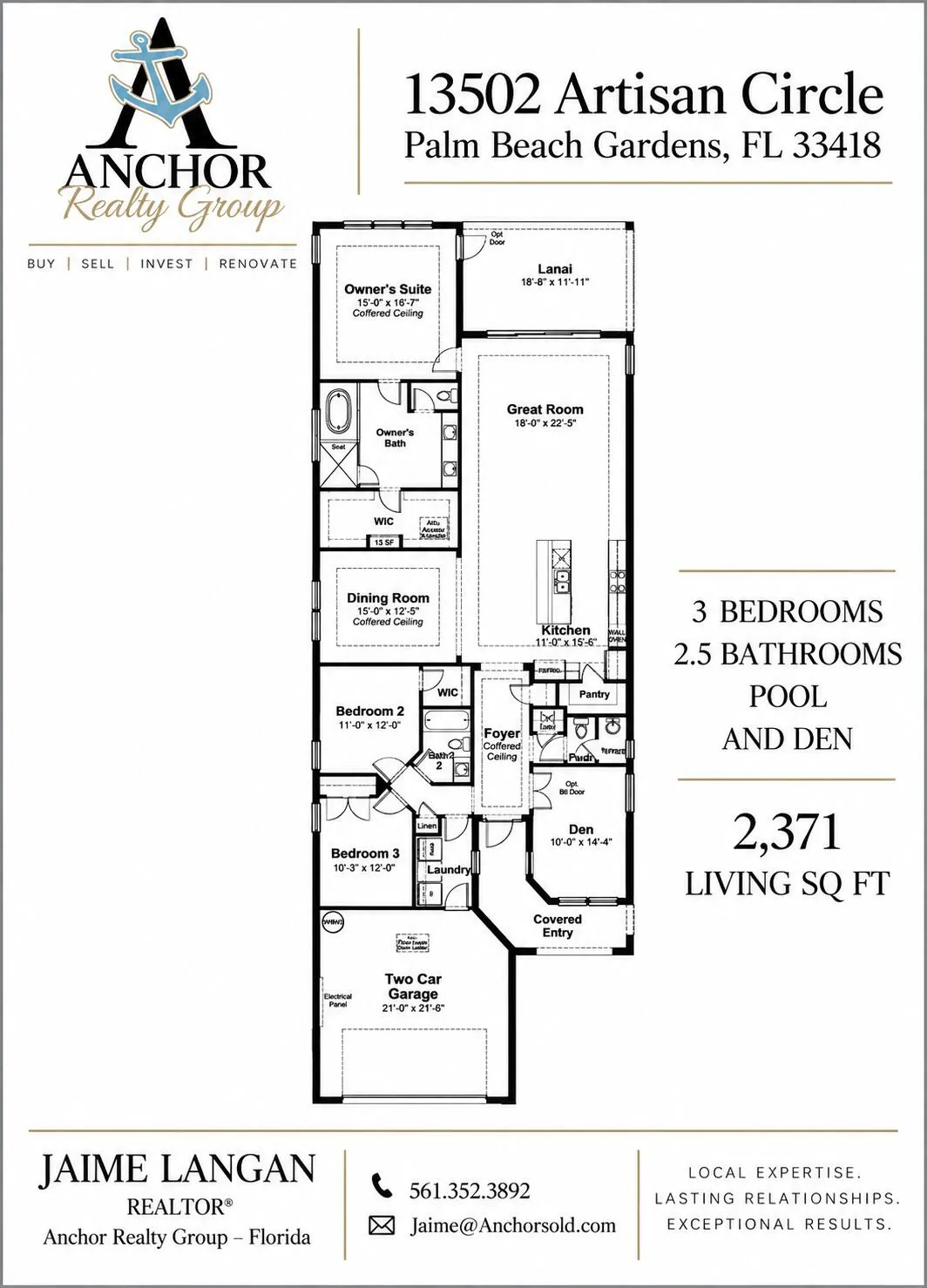 13502 Artisan Circle - Degas Floor Plan