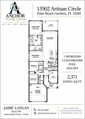 13502 Artisan Circle - Degas Floor Plan