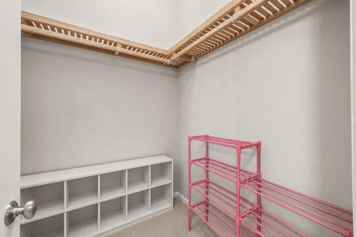 Guest bedroom walk in closet