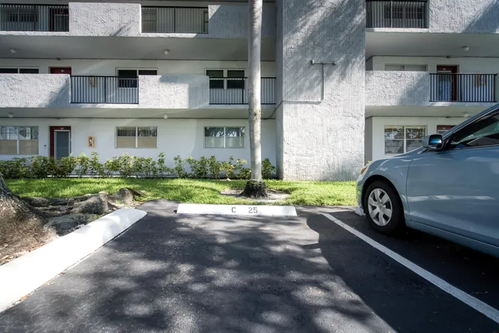 Parking up front