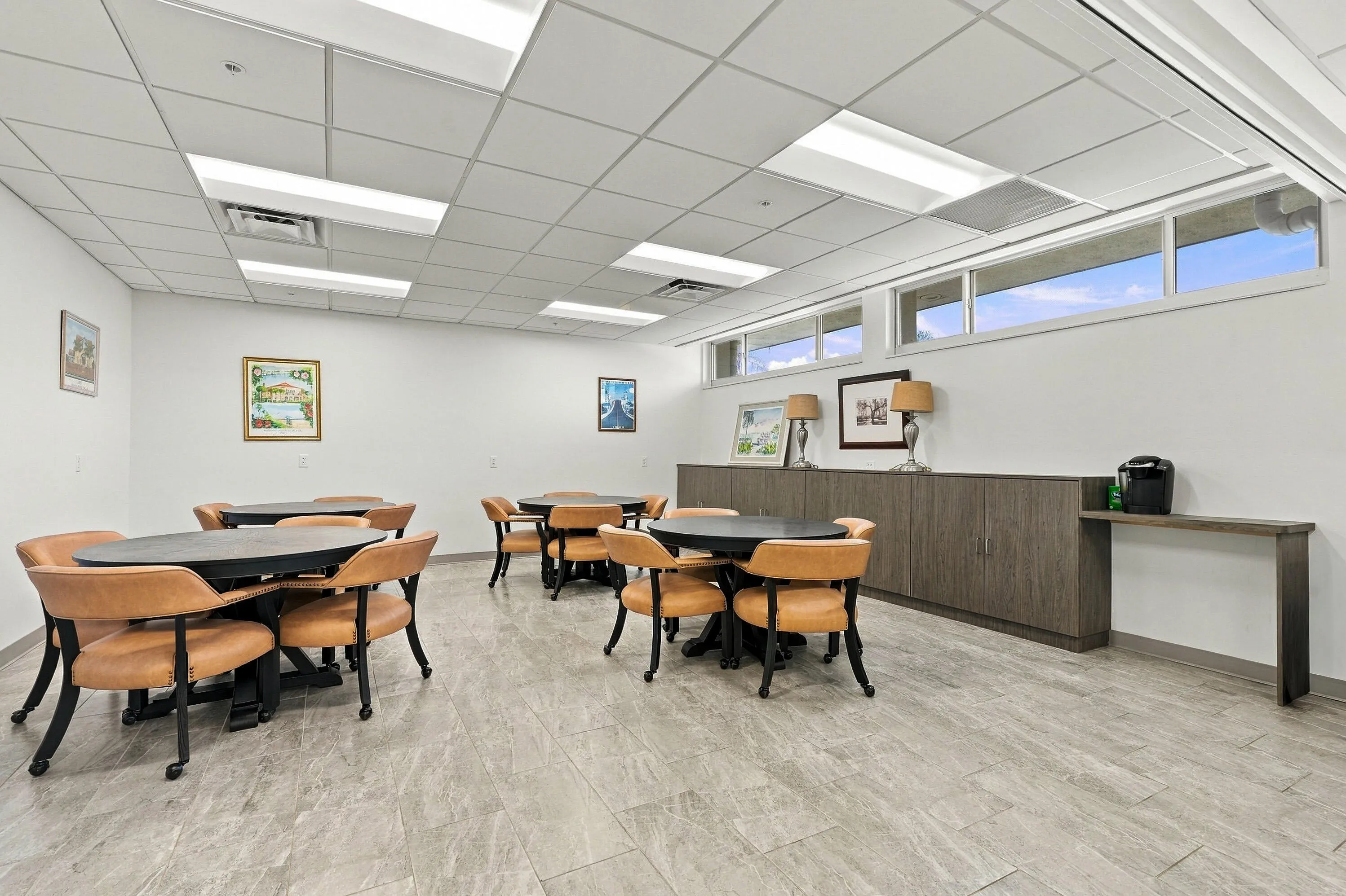 Recreation room at the clubhouse