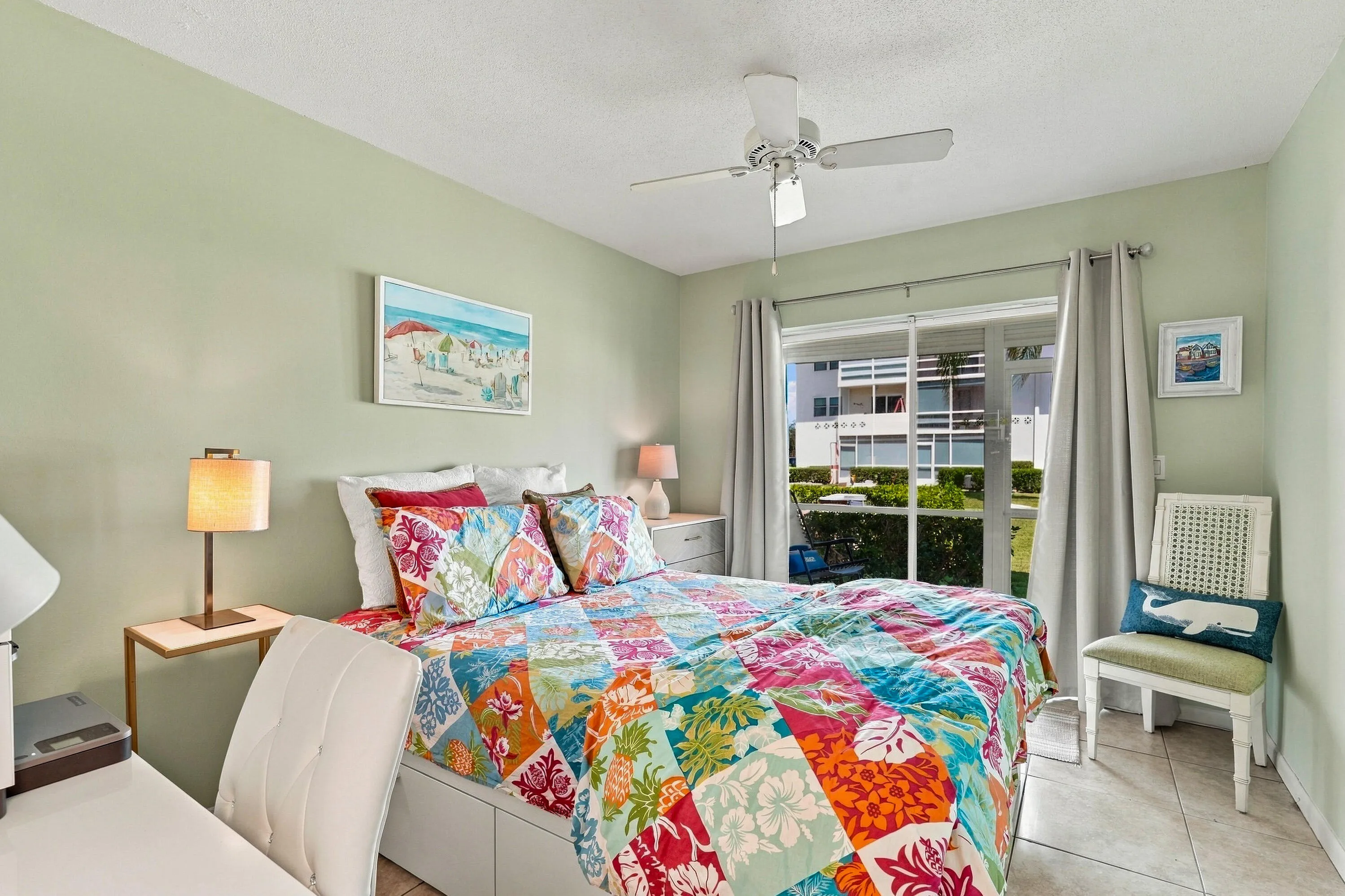 Guest bedroom and patio