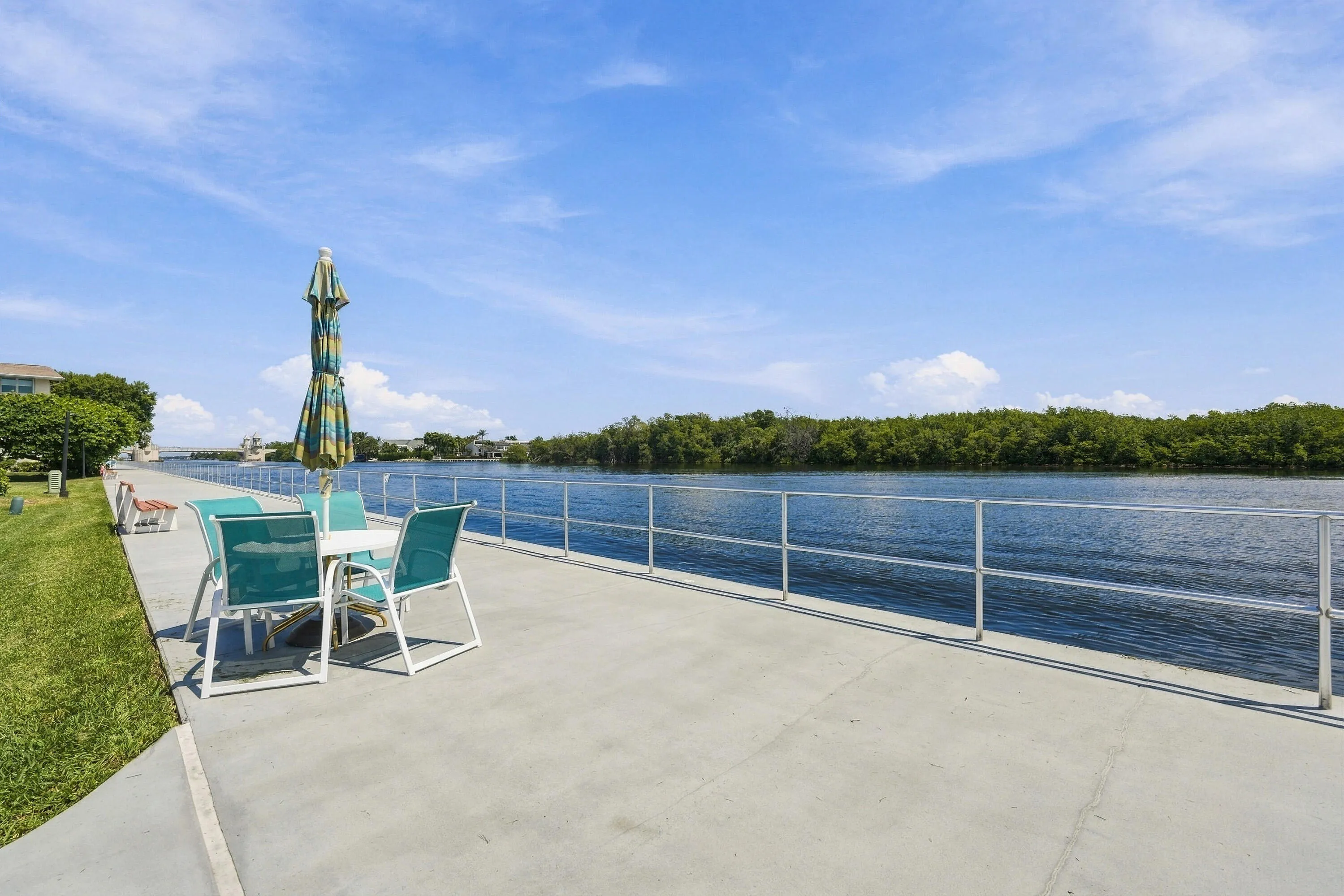 sidewalk along Intracoastal near the unit