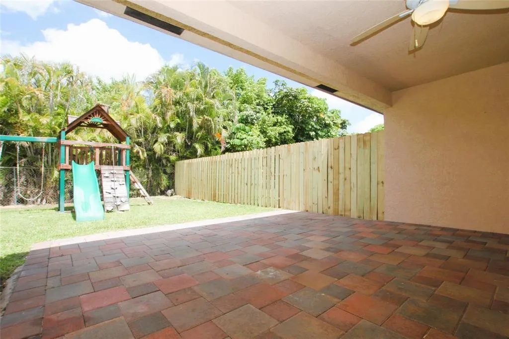 Covered & Paved Patio