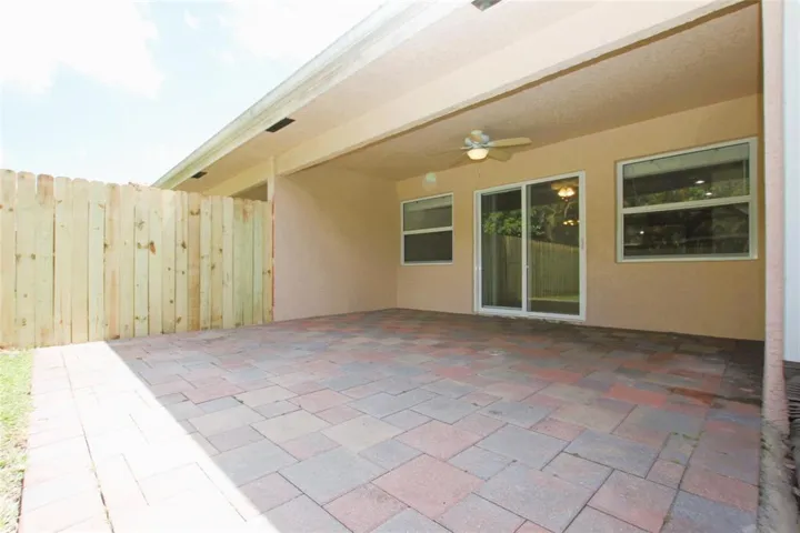 Covered & Paved Patio