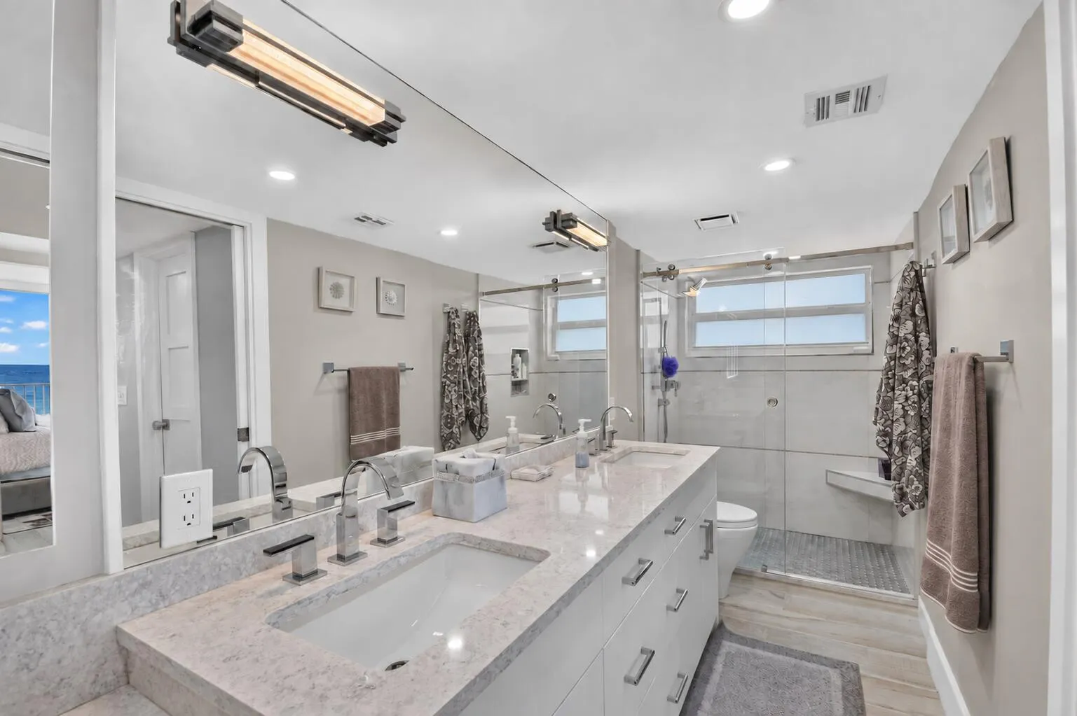 Primary Bathroom with Double sink