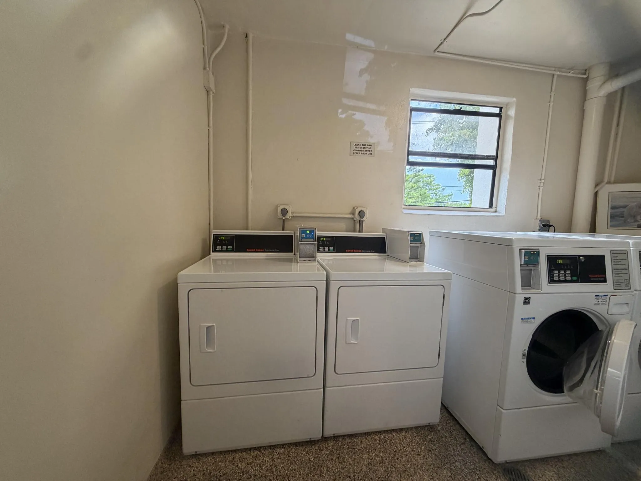 Laundry just outside your unit
