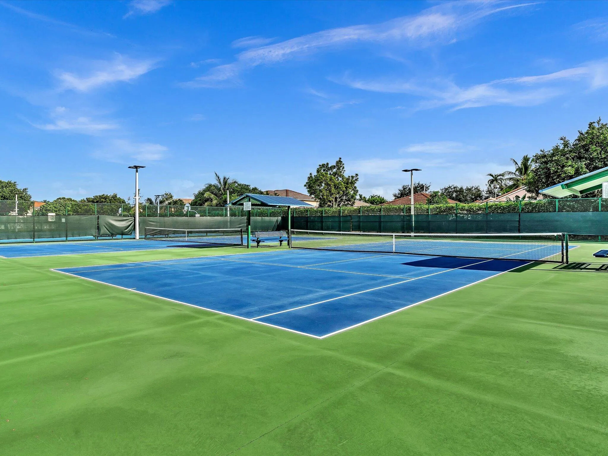 Monarch Lakes community tennis courts.