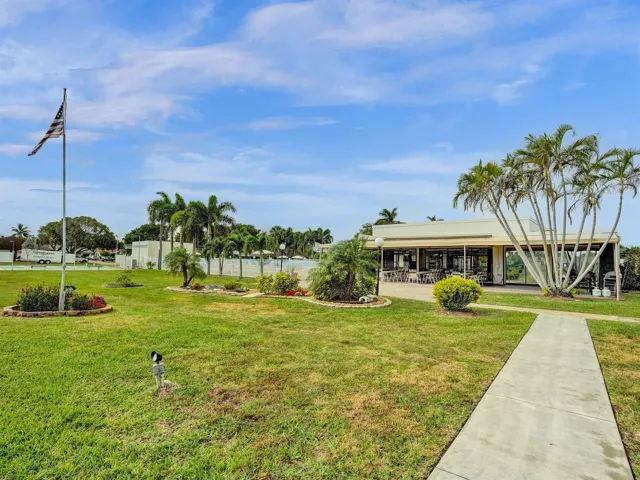 Back of clubhouse