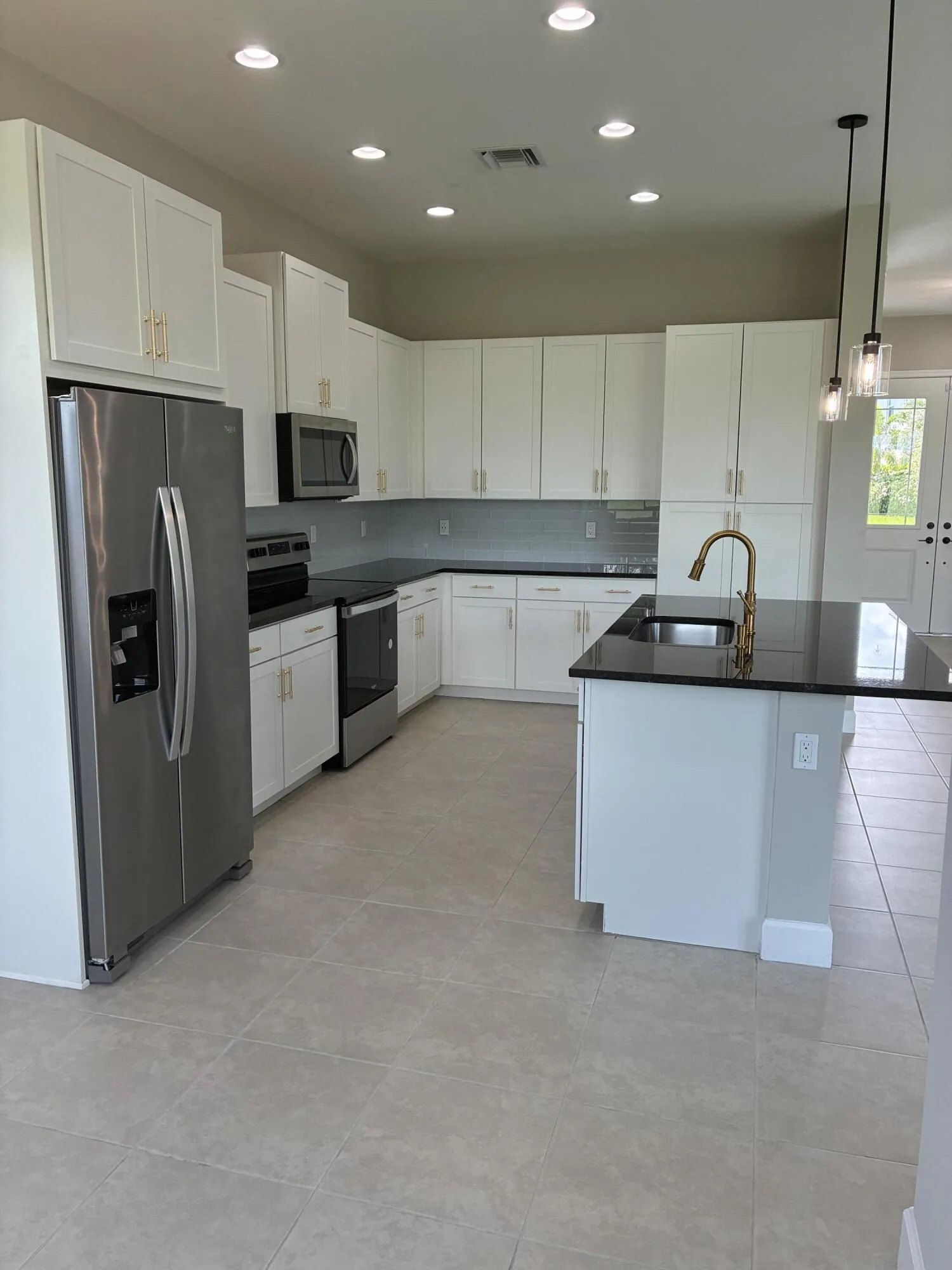 Kitchen from dining room view