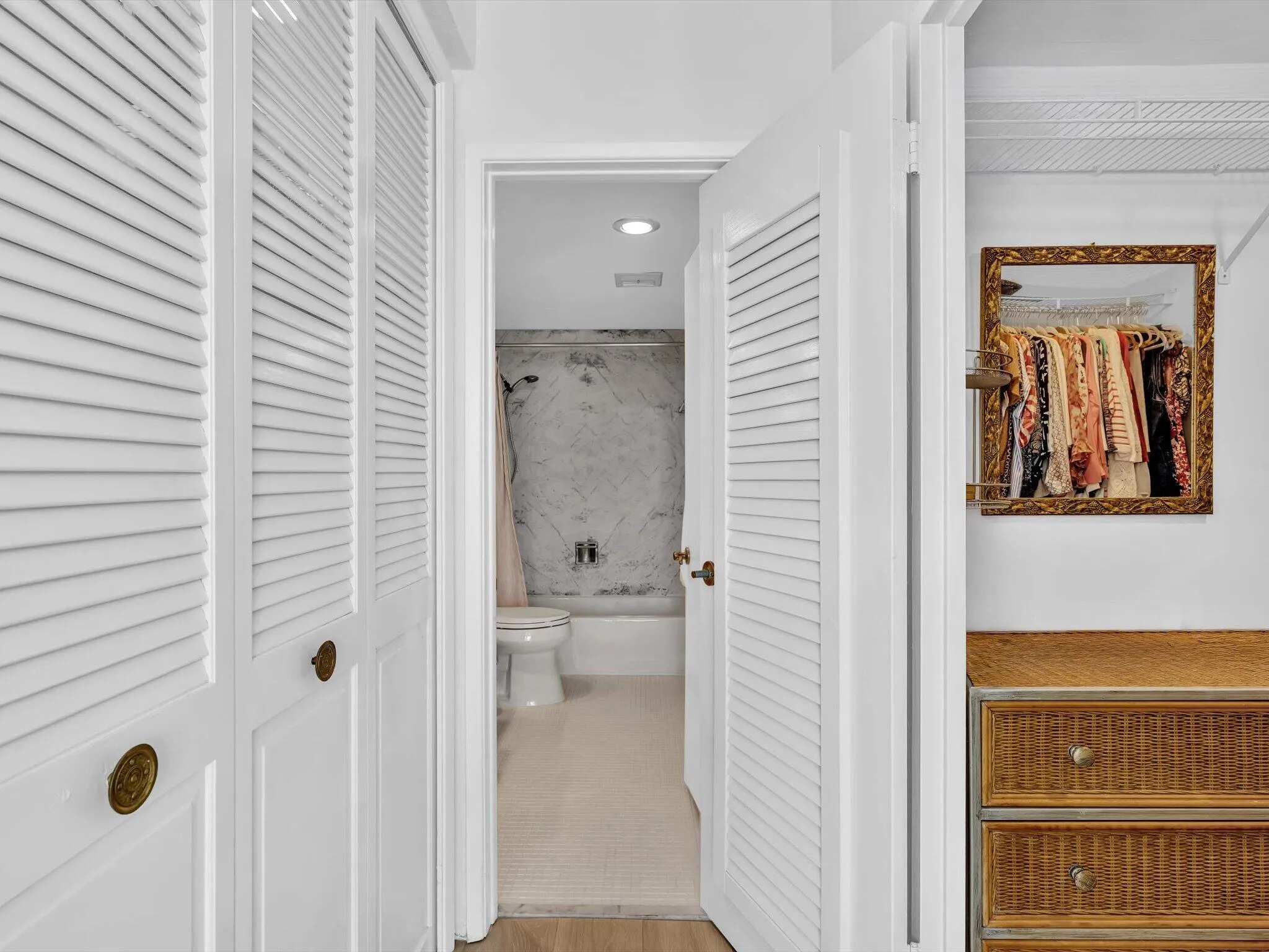 Walk in closet on right plus closet on left