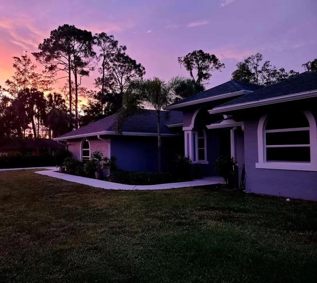 View at sunset