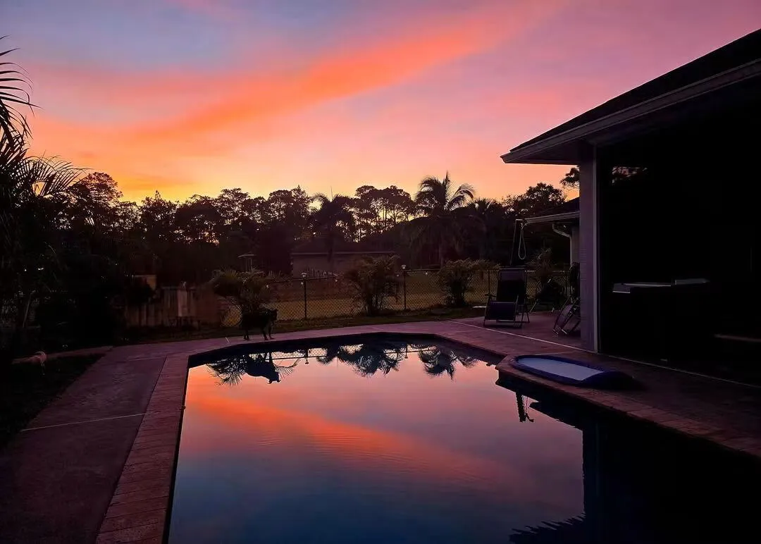 View at sunset