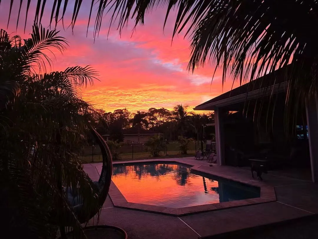 View at sunset