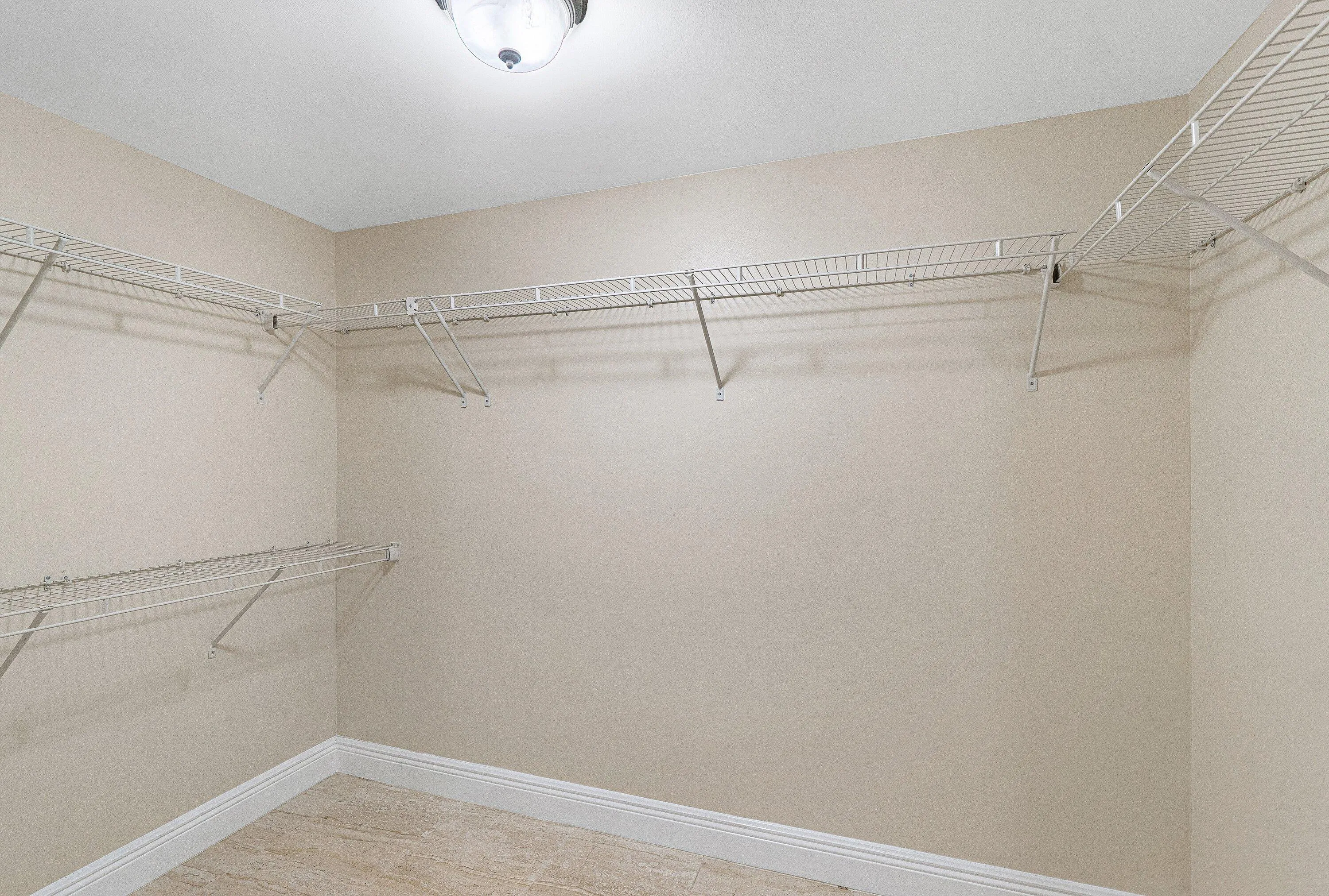 Primary closet